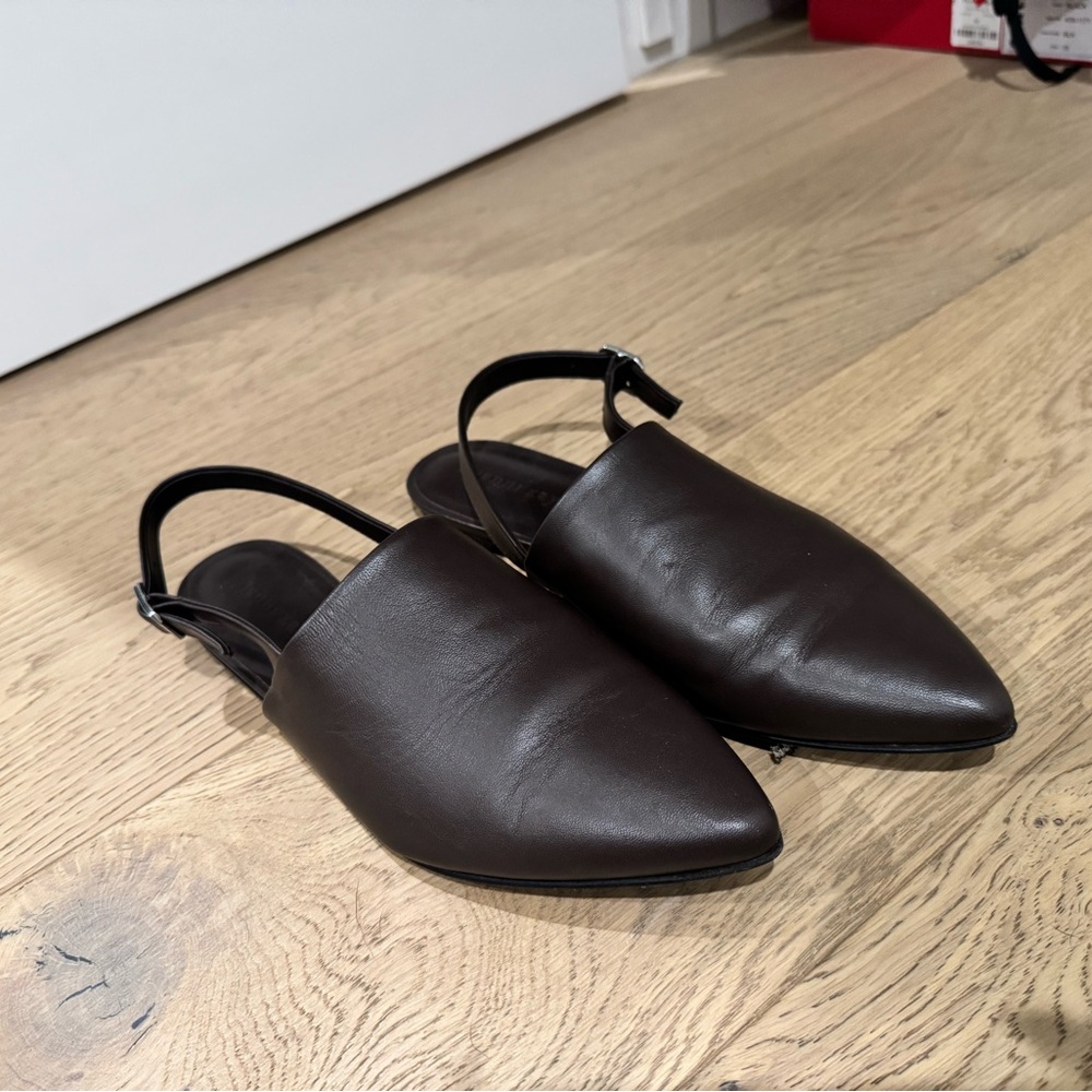Jenni Kayne Brown Leather Mules